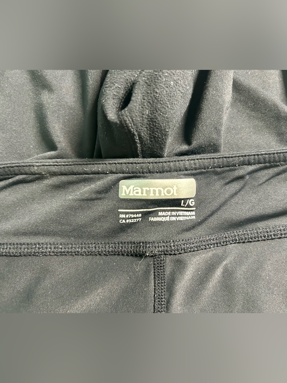 Great condition women’s Marmot black athletic/cycling shorts, size large - Picture 5 of 6